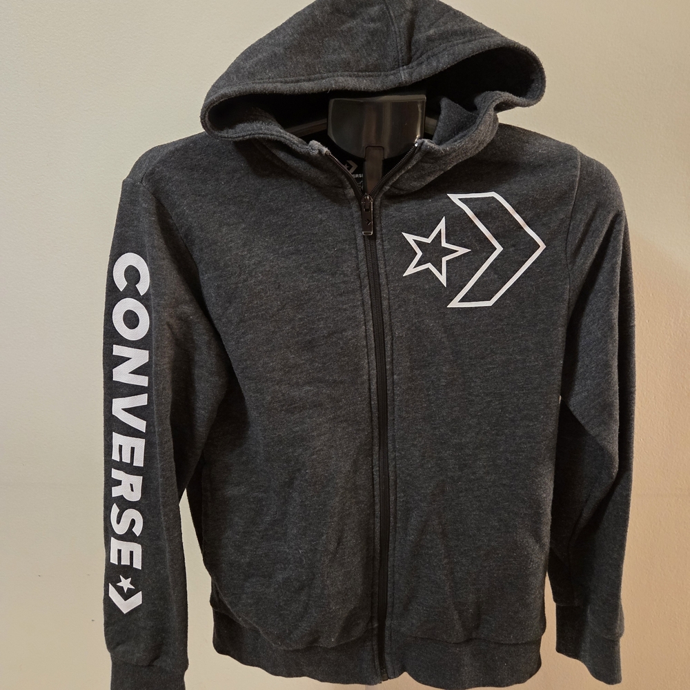 Converse Gray Zip-Up Hoodie